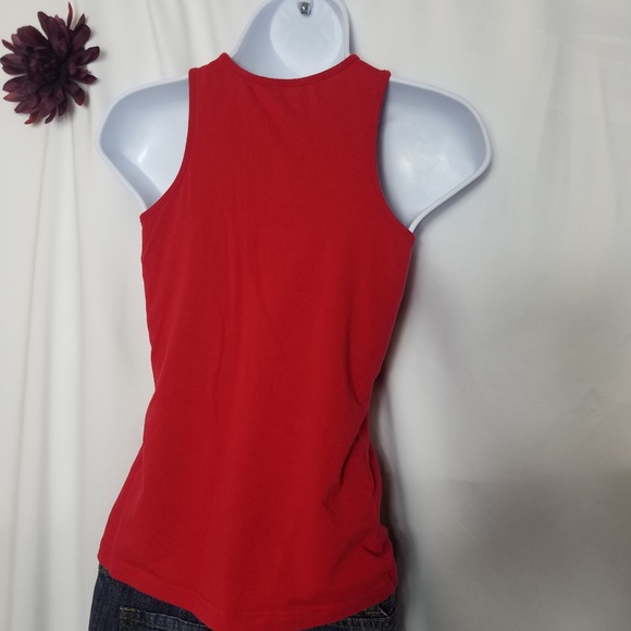 Moda INTERNATIONAL Red Top - Picture 4 of 5